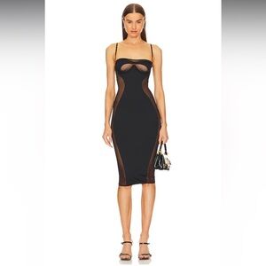 NWT God Save Queens Valeria Dress in Black